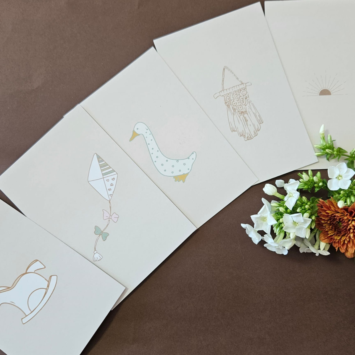 כרטיס ברכה נלווה לספר השנה הראשונה שלי